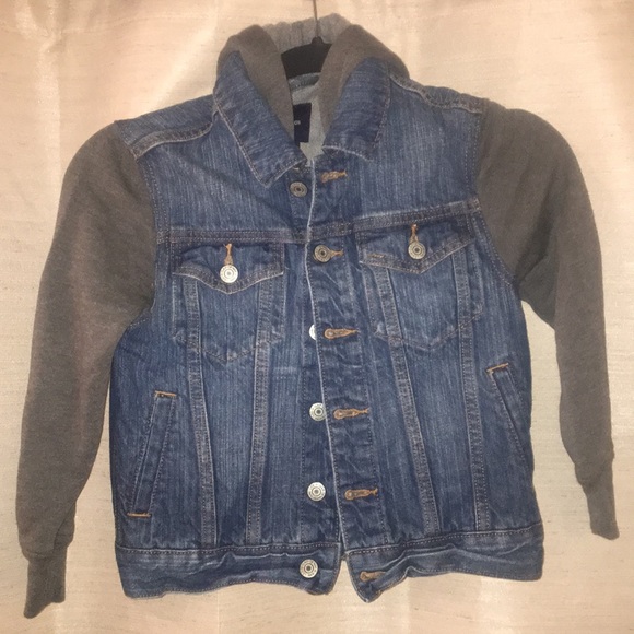 Gap Blue Jean Jacket with hood - Picture 1 of 3